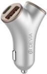 DEVIA Smart Autós töltő 2xUSB 2xUSB-C 48W ezüst (ST112537)