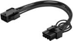 SAVIO PCI Express 6 pin PCI Express 8 pin Tápkábel Fekete 15cm AK-49 (AK-49)
