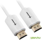 Sharkoon HDMI Összekötő Fehér 2m 4044951018116 (4044951018116)