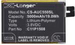 Cameron Sino Asus Zenfone Max CAMERON SINO Li-Polymer akku 3.8V/5000mAh, Asus C11P1508 kompatibilis, FEKETE (CS-AUC550SL)