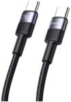 USAMS SY adatkábel Type-C - Type-C, cipőfűző, EZÜST (SJ727USB01)