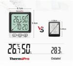 ThermoPro TP152 hőmérő beltéri hőmérséklet és páratartalom méréssel (0683132371363)
