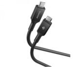 Spigen ESSENTIAL EB10020CC adatkábel Type-C - Type-C, 200cm, FEKETE (ACA09460)