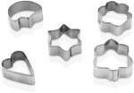IRIS LUXPLASTIC L-00156 Biscuit süteményvágó forma szett 5 darabos fém (L-00156)
