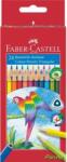Faber-Castell Színes ceruza készlet háromszögletű Papagáj 24 különböző szín