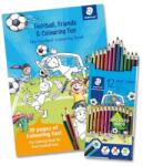 STAEDTLER Noris Colour 185 Színes ceruza készlet hatszögletű színezőfüzettel 12 szín TS185SET10 (TS185SET10)