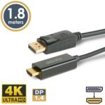 Delight DisplayPort 1.4 HDMI 2.0 Átalakító Fekete 1.8m 20334 (20334)