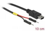 Delock Mini USB Pin header Táp Fekete 10cm 85412 (85412)