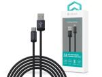 DEVIA USB 2.0 Type C Átalakító Fekete 2m ST108028 (ST108028)