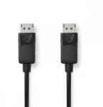 Nedis DisplayPort 1.2/1.2a Összekötő Fekete 2m CCGL37010BK20 (CCGL37010BK20)
