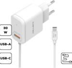 Cellect HS-H47 30W Hálózati töltő Type-C csatlakozó fehér (MTC-HSH4730W-TYPECW)