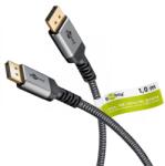 Goobay DisplayPort 2.1 Összekötő Fekete 1m 75679 (75679)