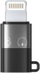 PULUZ USB 2.0 Type C Lightning Töltő/adat Fekete-Szürke 3cm PU649B (PU649B)