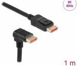 Delock DisplayPort 1.4 Összekötő Fekete 1m 87050 (87050)