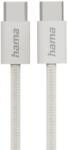 Hama Adatkábel szövet USB-C/USB-C 1m bézs (4047443532015)