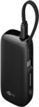 Goobay Powerbank 5000 mAh beépített USB-C kábellel 20W fekete 76250 (76250)