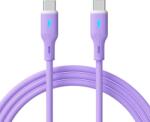 Akyga USB Type C Összekötő Szilikon Lila 1m AK-USB-70 (AK-USB-70)