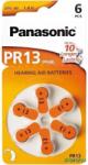 Panasonic PR13 hallókészülék elem 6db (PR13L/6DC_CAPUP)