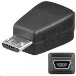 PremiumCord Mini USB Micro USB Átalakító Fekete 3cm kur-11 (kur-11)