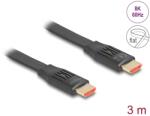 Delock HDMI 2.1 Összekötő Fekete 3m 81003 (81003)