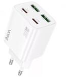 hoco. N56 Wall Charger 30W + Lightning kábel fehér (6942007659307)