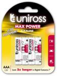 Uniross Max Power mikro ceruza elem (AAA) 4db