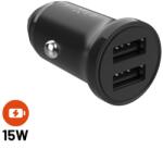 FIXED Autós töltő 2xUSB 15W fekete (FIXCC15N-2U-BK)