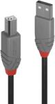 Lindy USB Összekötő Fekete 50cm 36671 (36671)
