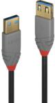 Lindy USB 3.0 Hosszabbító Fekete 3m 36763 (36763)