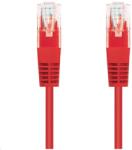 C-TECH UTP CAT5E Összekötő Piros 2m CB-PP5-2R (CB-PP5-2R)
