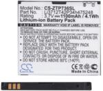 Cameron Sino ZTE Atlas 3.5W CAMERON SINO Li-Ion akku 3.7V/1100mAh, Orange Li3712T42P3h475248 kompatibilis, FEKETE (CS-ZTP736SL)