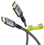 Goobay DisplayPort 1.4 Összekötő Fekete-Szürke 2m 65265 (65265)