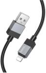 hoco. iPhone 5C HOCO X110 adatkábel USB - lightning, cipőfűző, FEKETE (X110_USB_L_B)