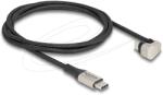 Delock USB 2.0 Type C Töltő/adat Fekete-Szürke 1m 88159 (88159)