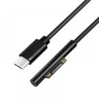 LogiLink USB-C cable USB-C/M to MS Surface/M (90°) PD 1.8 m fekete (PA0342)