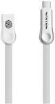 Nillkin PLUS III adatkábel USB - microUSB - Type-C, lapos kábel, FEHÉR (GP-69731)