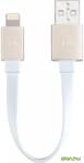 JUSTMOBILE USB Lightning Töltő/adatkábel Arany 10cm DC258GD (DC258GD)
