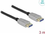 Delock DisplayPort 2.0 Összekötő Fekete-Szürke 3m 80267 (80267)