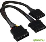 Sharkoon Molex Tápkábel Fekete 15cm 4044951018925 (4044951018925)