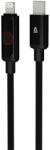 AVAX USB 2.0 Type C Lightning Töltő/adat Szürke 50cm CB650 (CB650)
