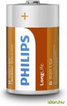 Philips LongLife cink-szén góliát elem (D) 2db (R20L2B/10)