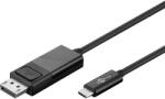 Goobay USB 2.0 Type C DisplayPort Átalakító Fekete 1.2m 79295 (79295)