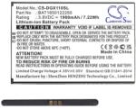 Cameron Sino Doogee X11 CAMERON SINO Li-Ion akku 3.8V/1900mAh, Doogee BAT1850122250 kompatibilis, FEKETE (CS-DGX110SL)