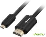 Sharkoon HDMI Micro HDMI Átalakító Fekete 1.5m 4044951017973 (4044951017973)