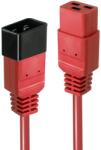 Lindy IEC Táp Piros 1m 30123 (30123)