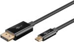 Goobay USB 3.1 Type C DisplayPort 1.2/1.2a Átalakító Fekete 1m 75704 (75704)