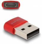 Delock USB 2.0 Type C Átalakító Piros 2cm 60050 (60050)