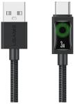 USAMS U92 adatkábel USB - Type-C 18W gyorstöltő 120cm Fekete SJ772USB01 (SJ772USB01)