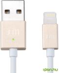 JUSTMOBILE USB Lightning Töltő/adatkábel Arany 1.2m DC818GD (DC818GD)