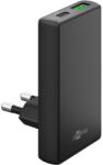 Goobay USB-C/A PD GaN 90° Dual Fast Charger (65 W) fekete 75723 (75723)